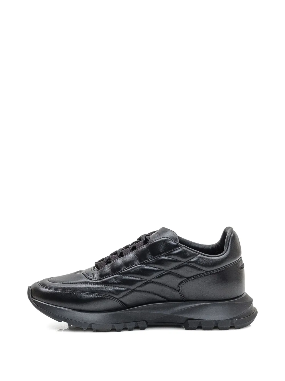Givenchy quilted-pattern leather sneakers Black