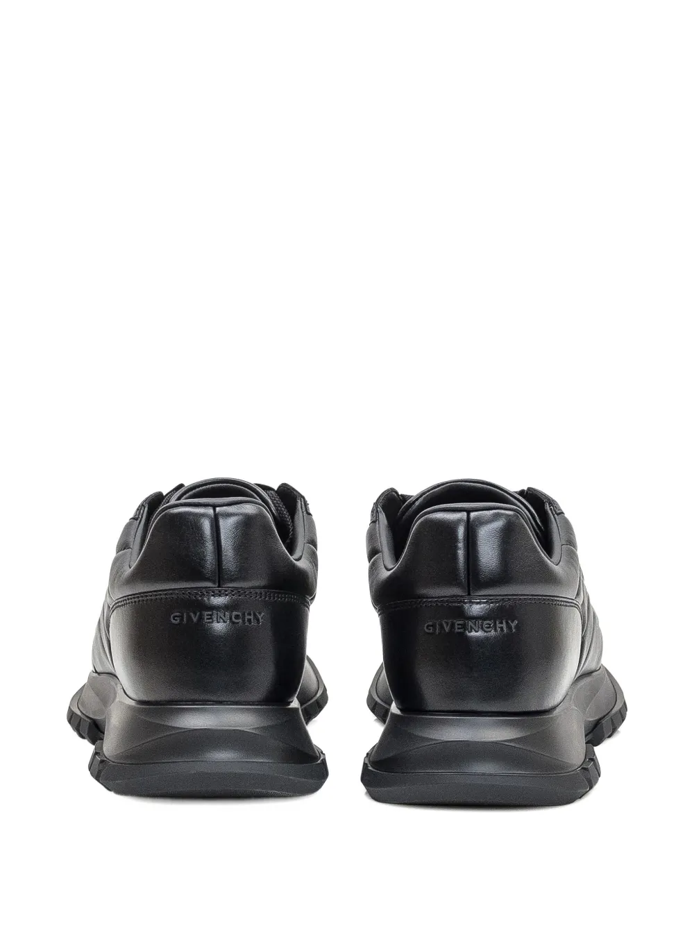 Givenchy quilted-pattern leather sneakers Black
