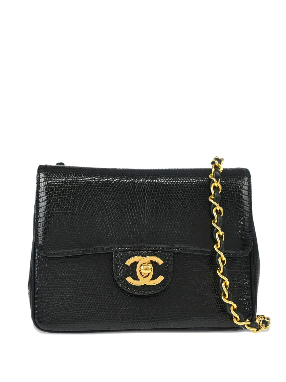 CHANEL Pre-Owned 1990s クラシック スクエア フラップ 17 ショルダーバッグ ミニ - ブラック