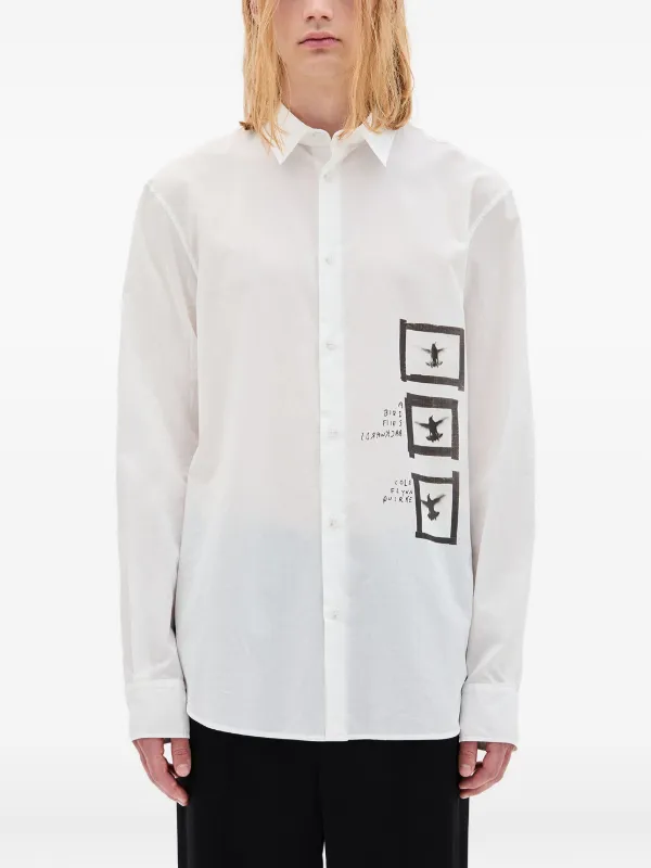 Ann Demeulemeester Doves シャツ | ホワイト | FARFETCH JP