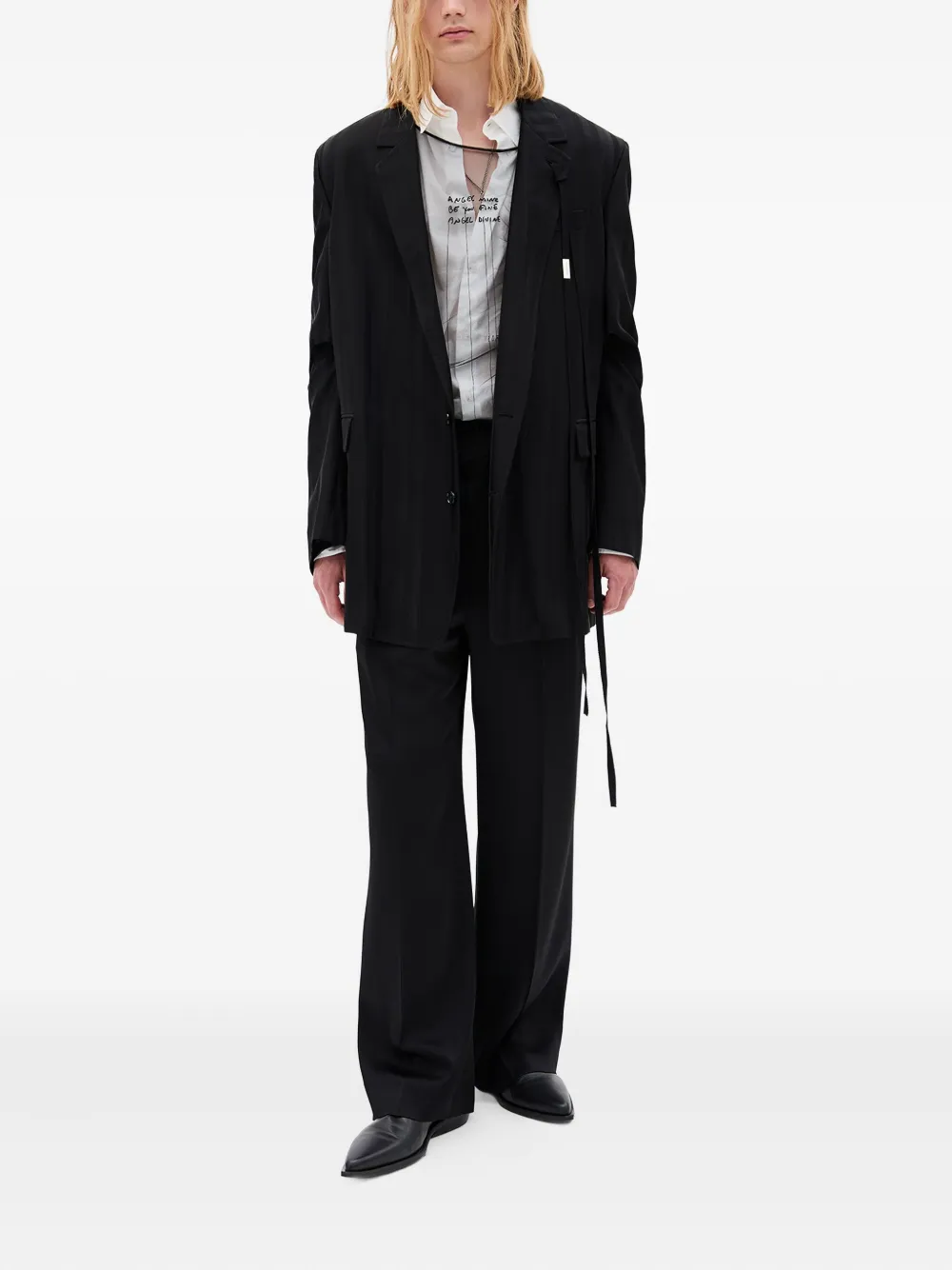 Ann Demeulemeester Doves cotton shirt - Wit