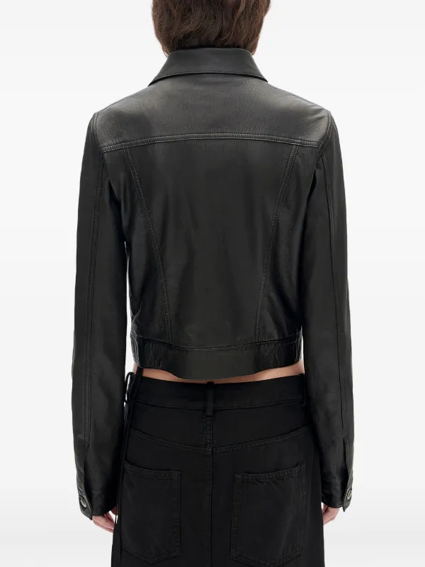 Ann Demeulemeester Structured Leather Jacket | FARFETCH