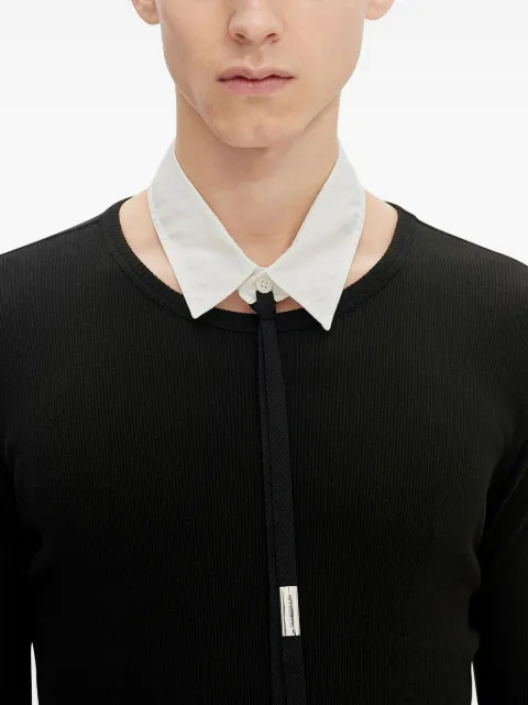 Ann Demeulemeester cuello de popelina