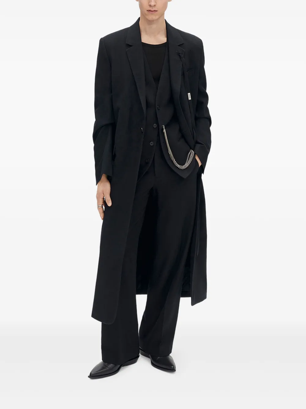 Ann Demeulemeester Geripptes Langarmshirt | T-Shirts | Image 2