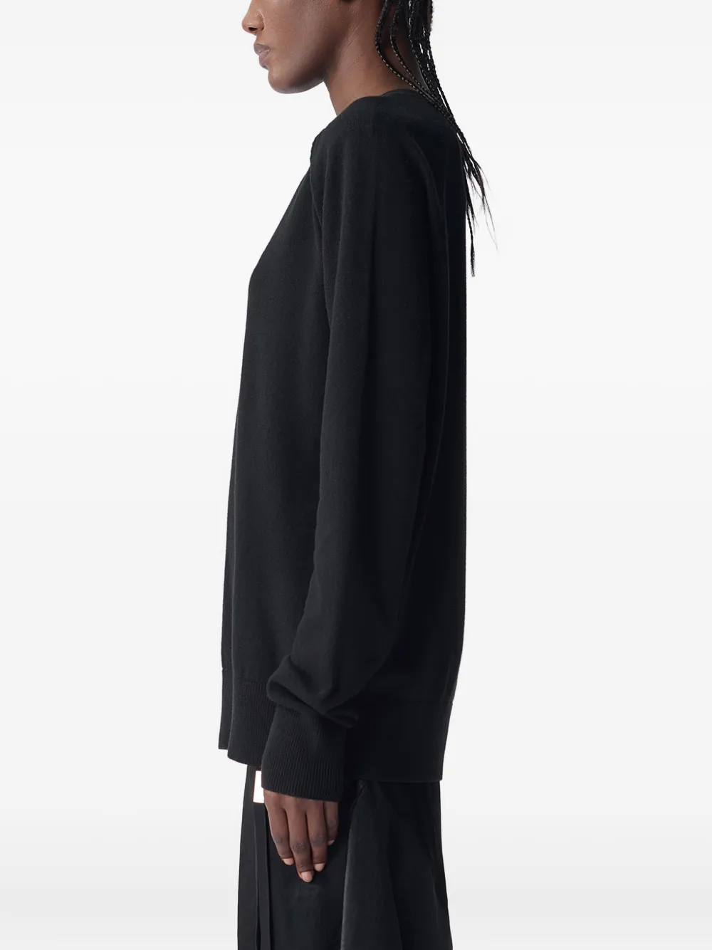 Ann Demeulemeester Crew-neck Sweatshirt In Black