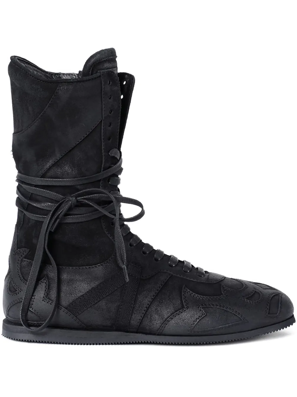 Ann Demeulemeester Palne suede lace-up sneakers Zwart
