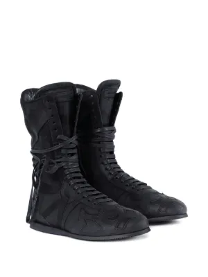 Myu　ANN DEMEULEMEESTER レザー ハイカットスニーカー Myu様専用 ANN DEMEULEMEESTER レザー ハイカットスニーカー - メルカリ