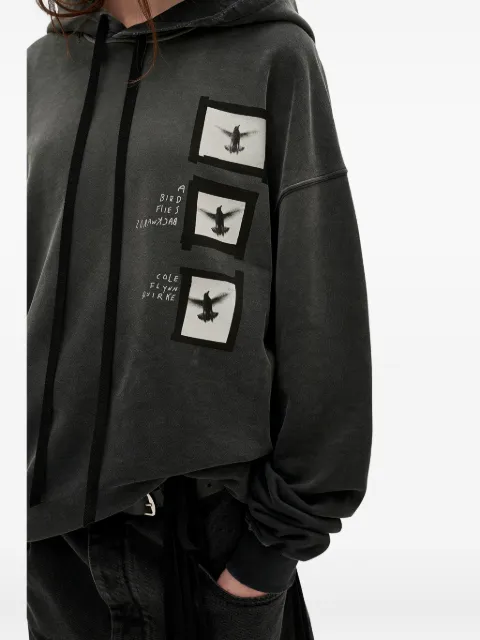 Ann Demeulemeester Anne Marie printed hoodie