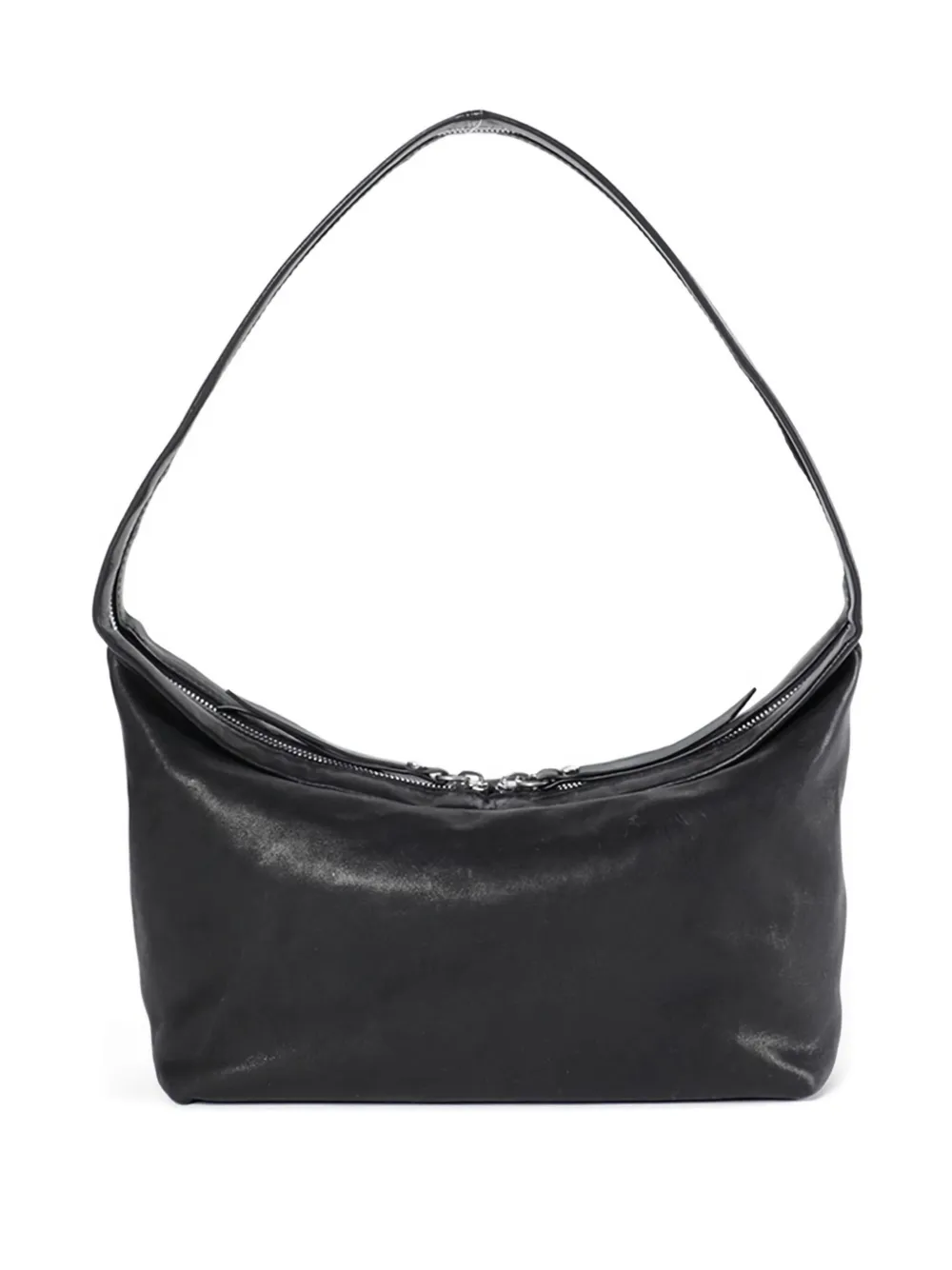 Ann Demeulemeester Lusi Grained Leather Shoulder Bag In Black