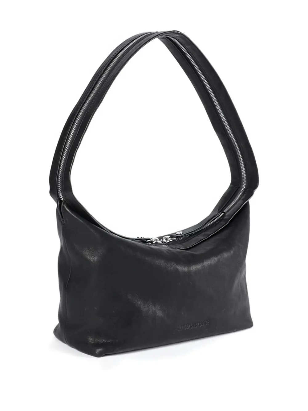 Ann Demeulemeester Lusi Grained Leather Shoulder Bag In Black