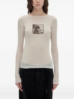 ANN DEMEULEMEESTER デストロイTシャツ Ann Demeulemeester DIETER HIGH COMFORT TEE OCTOBER'S