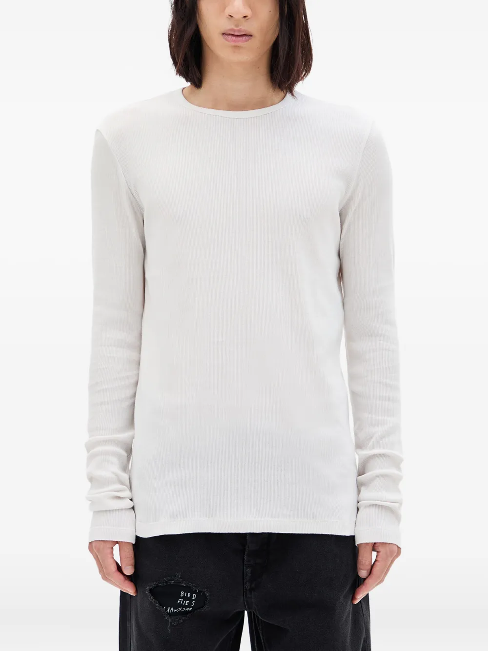 Ann Demeulemeester Greg long-sleeve T-shirt | Neutrals | Image 1