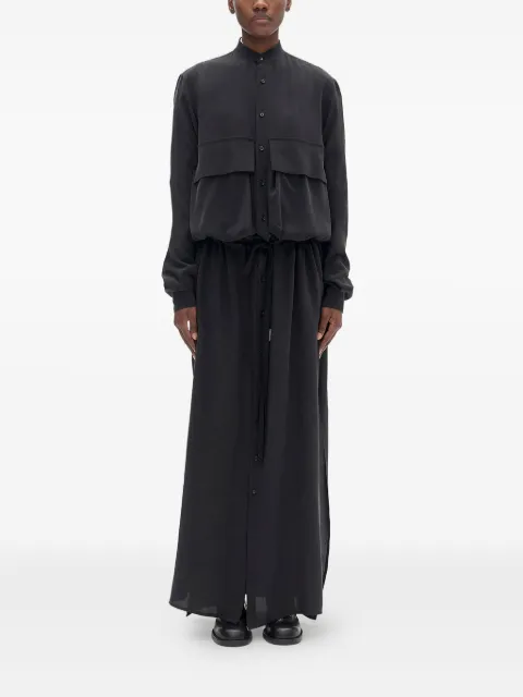 Ann Demeulemeester drawstring maxi dress