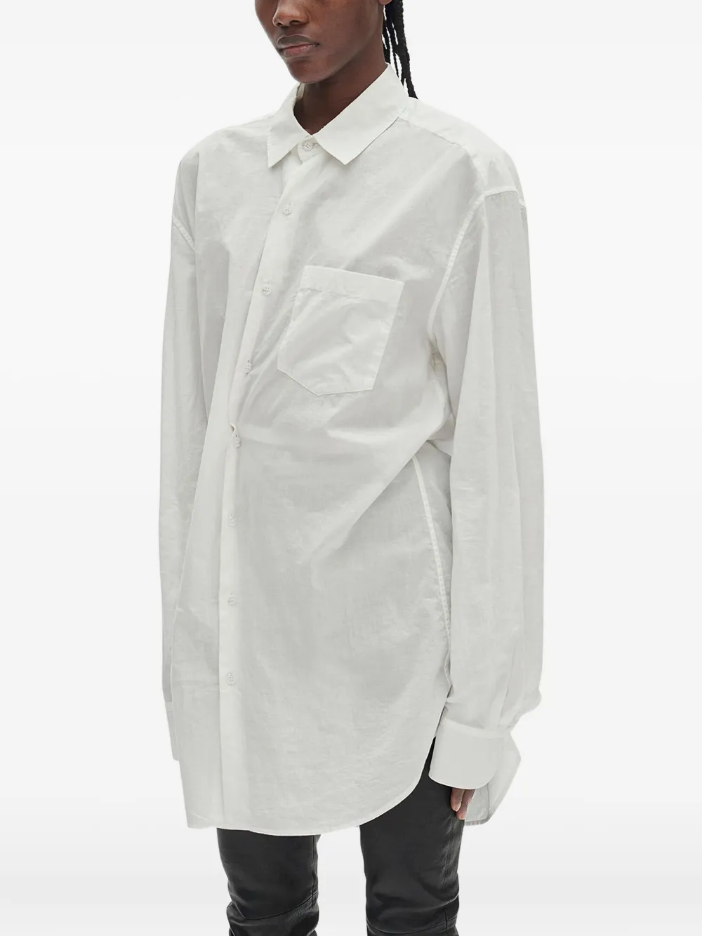 Ann Demeulemeester Elisabeth Pocket Shirt In White