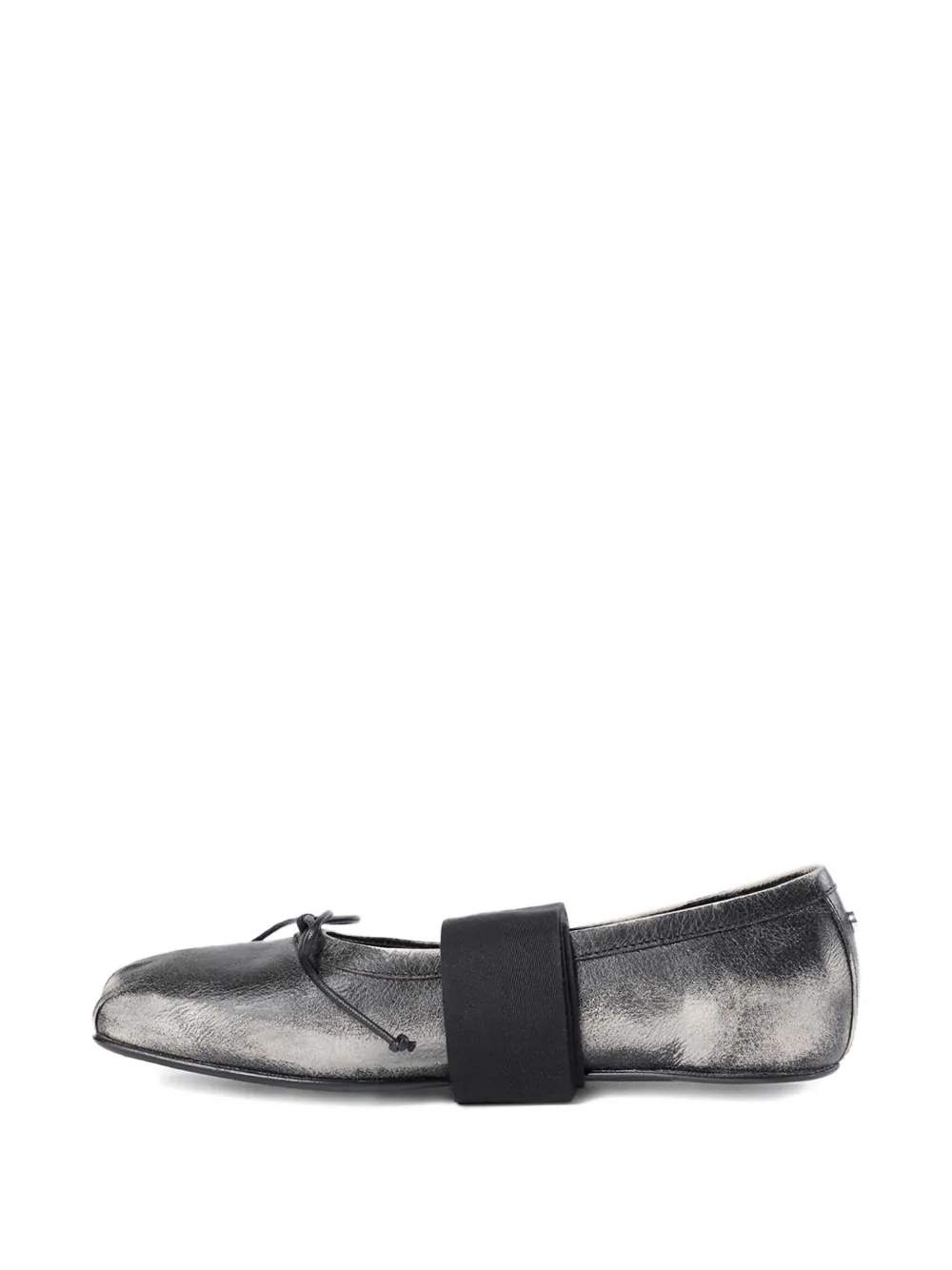 Ann Demeulemeester Bow-detailing Ballet Flats In Gray