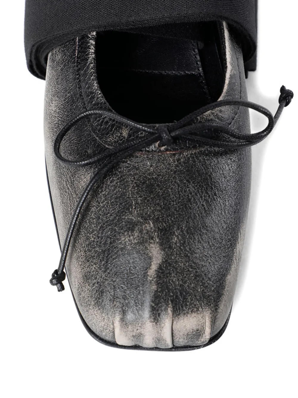 Ann Demeulemeester Bow-detailing Ballet Flats In Gray
