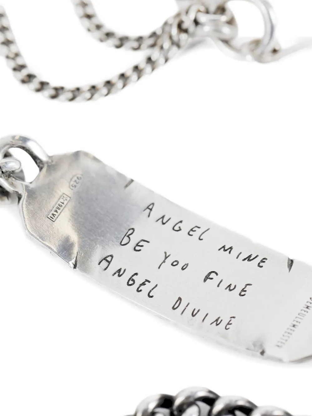Ann Demeulemeester Chain Rectangle-plaque Earrings In Metallic