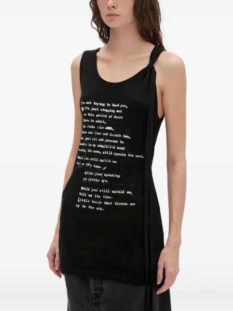 Ann Demeulemeester rib-knit cotton top