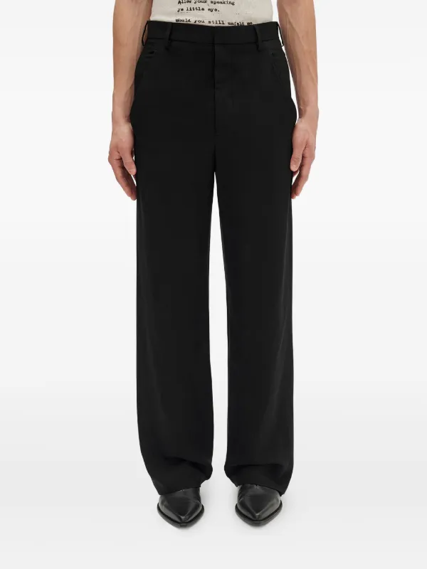 ANN DEMEULEMEESTER ブラックサルエルパンツ サイズ36 ANN