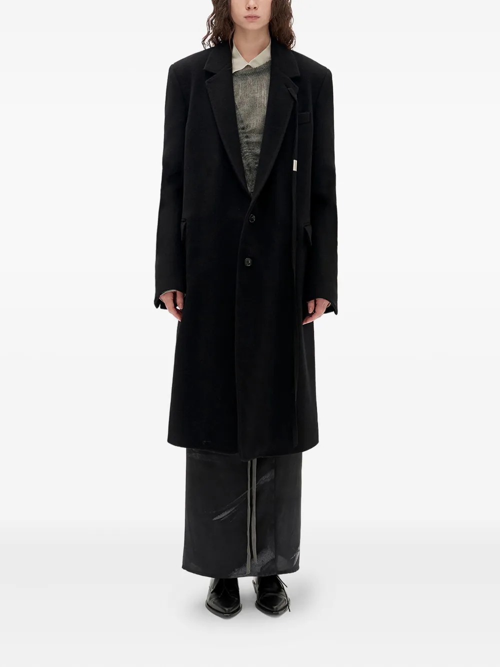 Ann Demeulemeester Viv High Comfort Tailored Coat In Multi