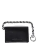 Ann Demeulemeester chain-detail calfskin wallet - Black