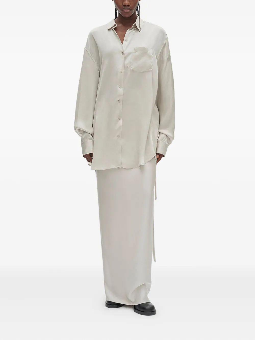 Ann Demeulemeester Eveline maxi-rok - Beige