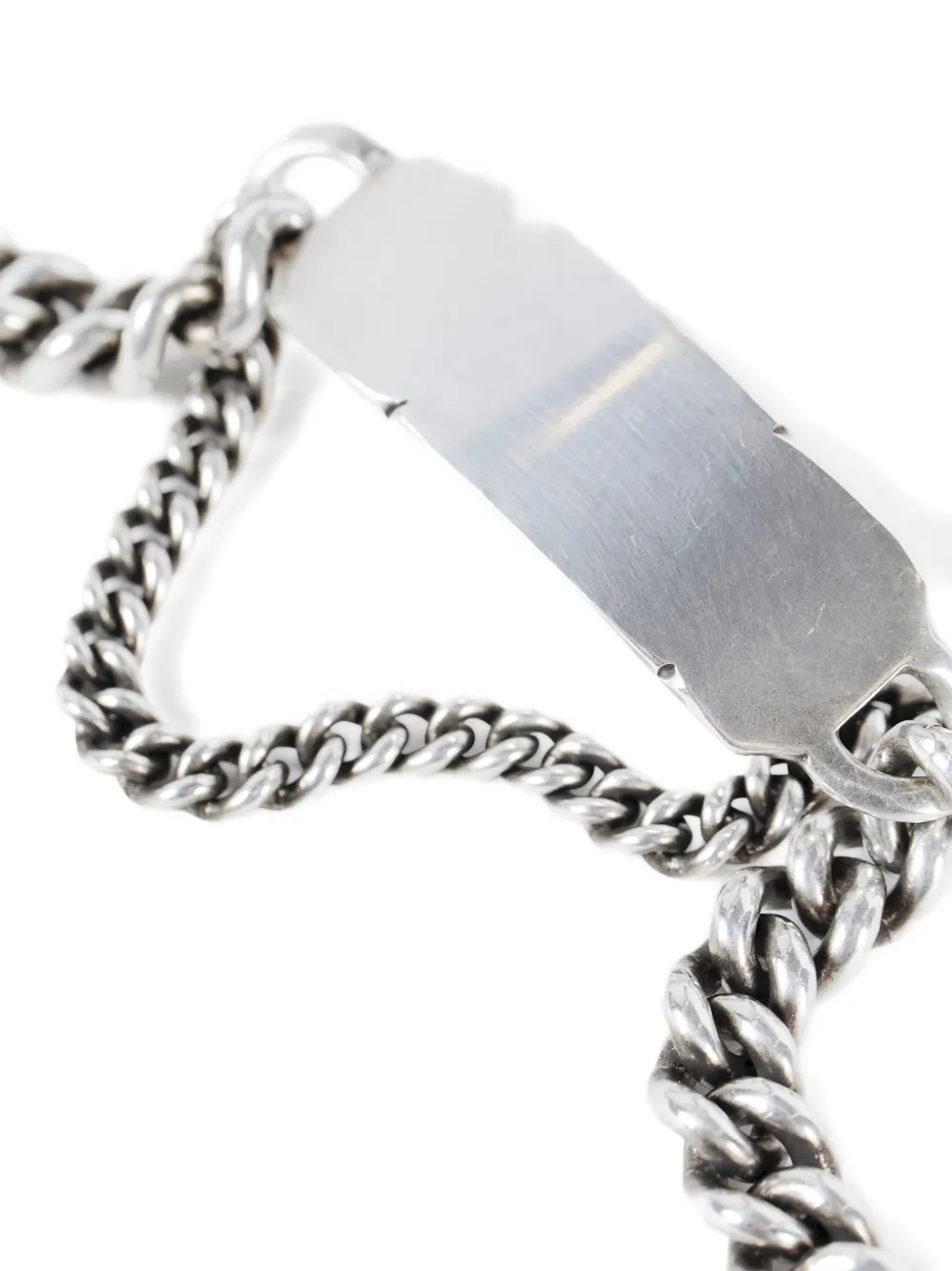 Ann Demeulemeester engraved-plaque silver bracelet | Image 2