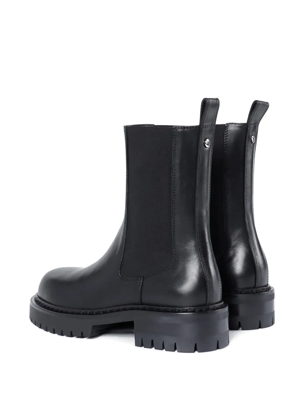 Ann Demeulemeester elastic-panel leather boots Black