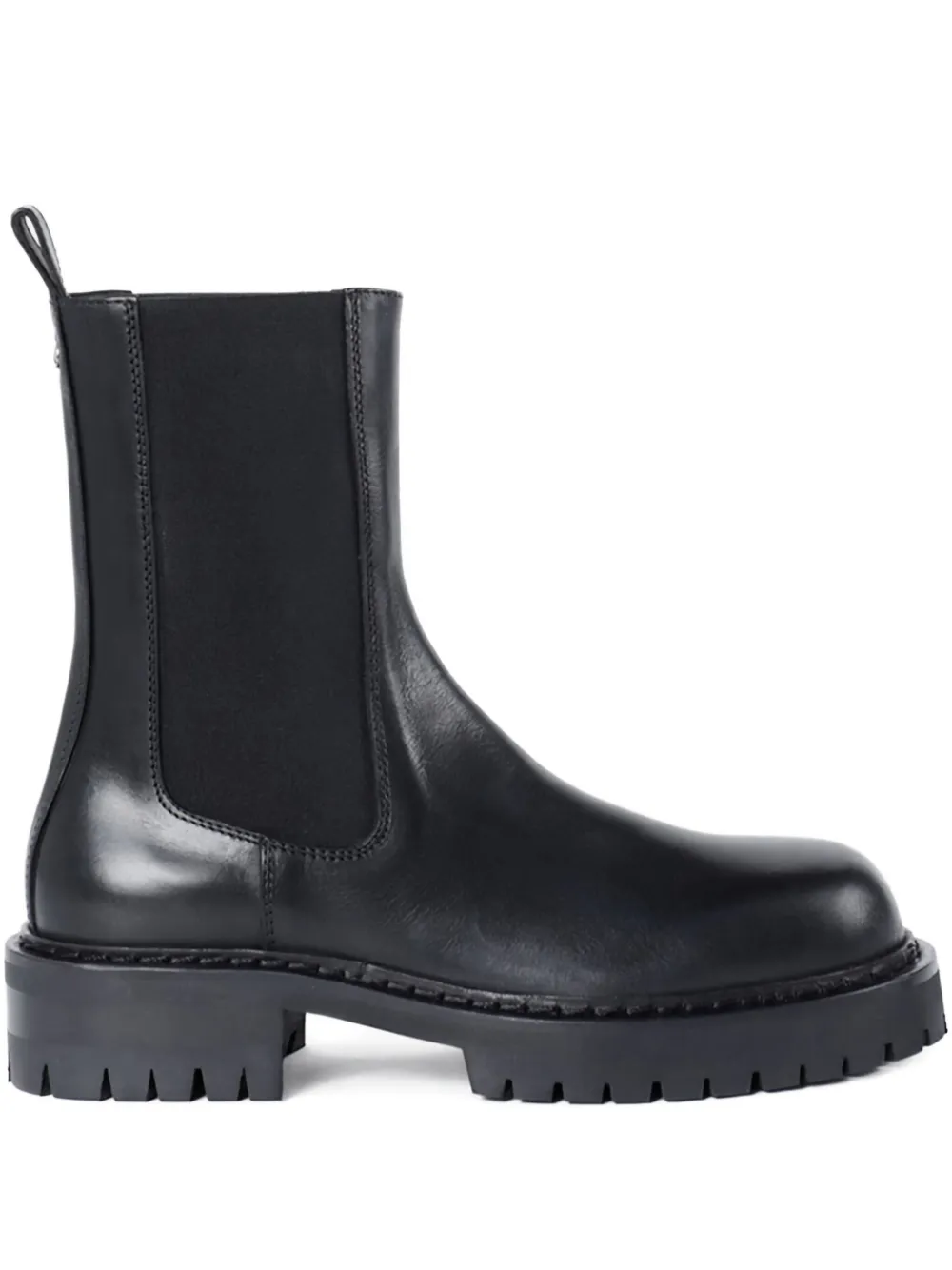 Ann Demeulemeester elastic-panel leather boots Black