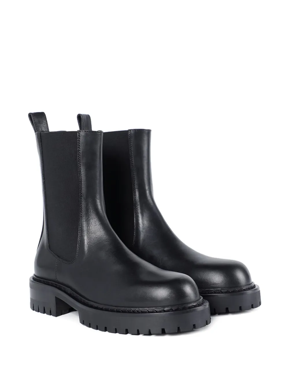 Ann Demeulemeester elastic-panel leather boots Black