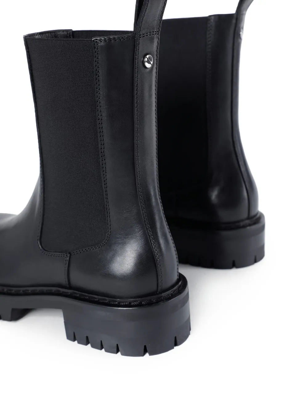 Ann Demeulemeester elastic-panel leather boots Black