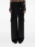 Ann Demeulemeester cargo-pocket satin pants - Black