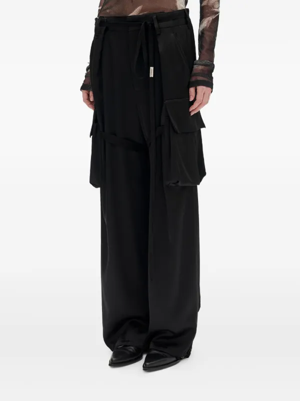 ANN DEMEULEMEESTER ダメージ加工　パンツ 希少 ANN DEMEULEMEESTER ダメージ加エ デニムパンツ 25ss - メルカリ