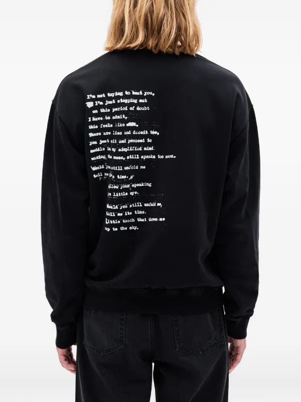 Ann Demeulemeester グラフィック スウェットシャツ | ブラック Ann Demeulemeester グラフィック スウェットシャツ | ブラック