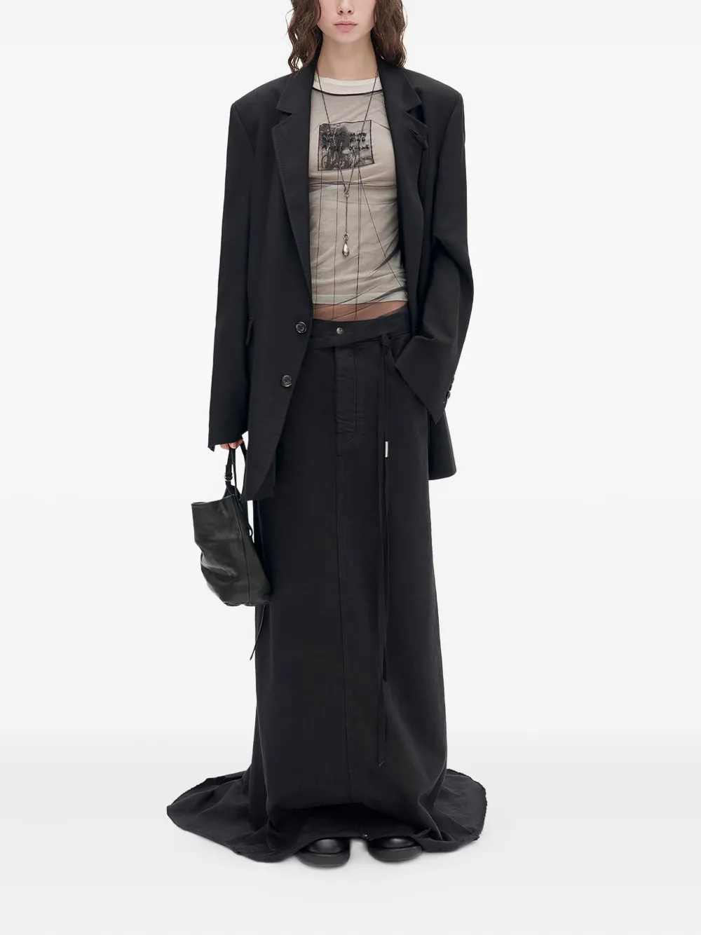 Ann Demeulemeester Graphic-print Jersey T-shirt In Neutral