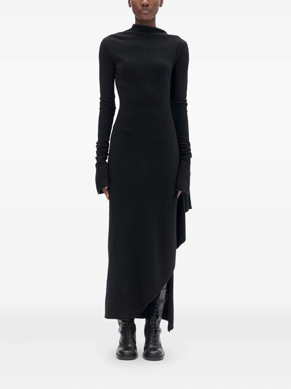 Ann Demeulemeester wool high-neck dress | Black | Image 1