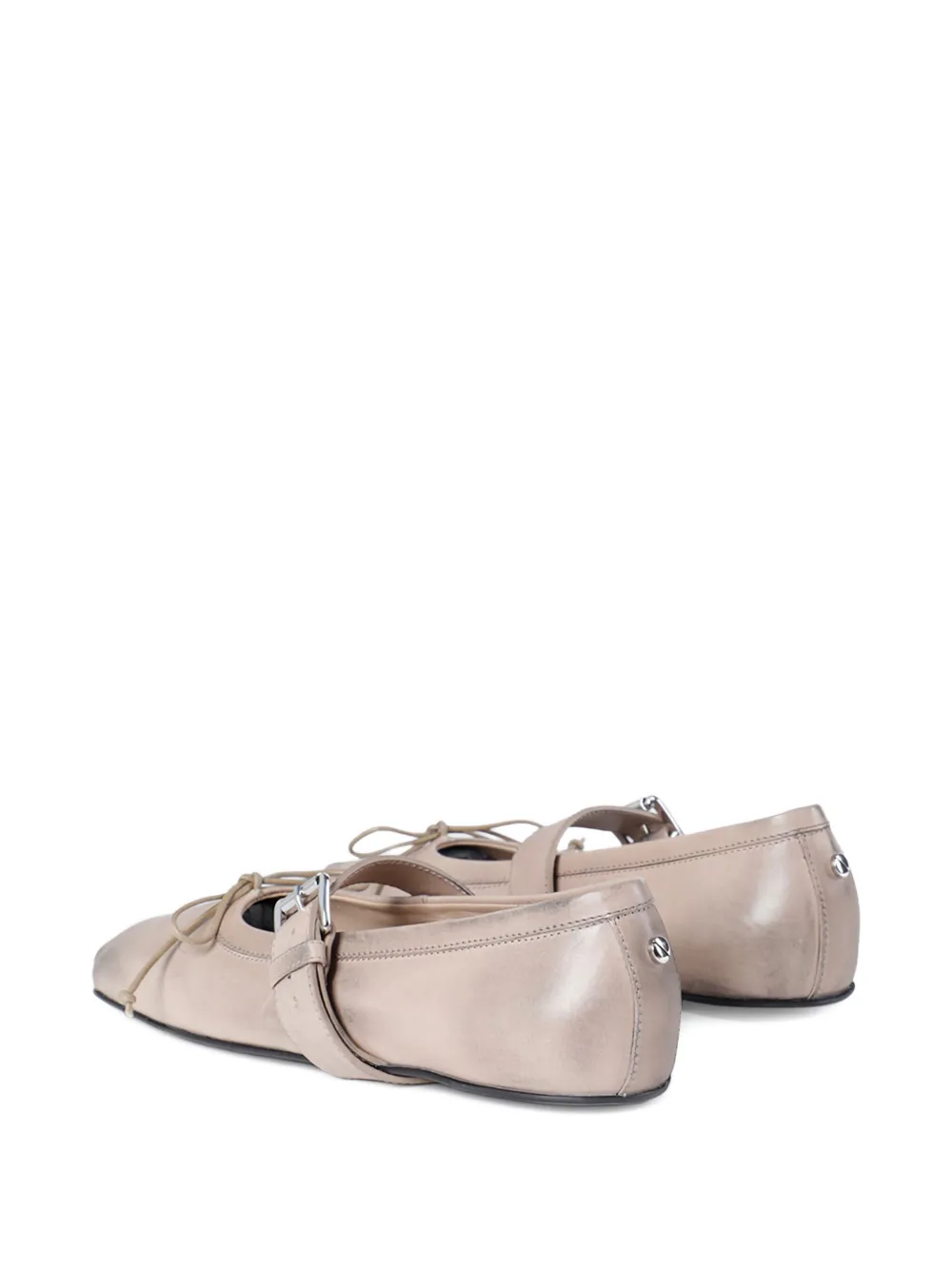Ann Demeulemeester Ballerina's van nappa leer Beige