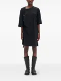 Ann Demeulemeester strap-detail brushed-jersey dress - Black