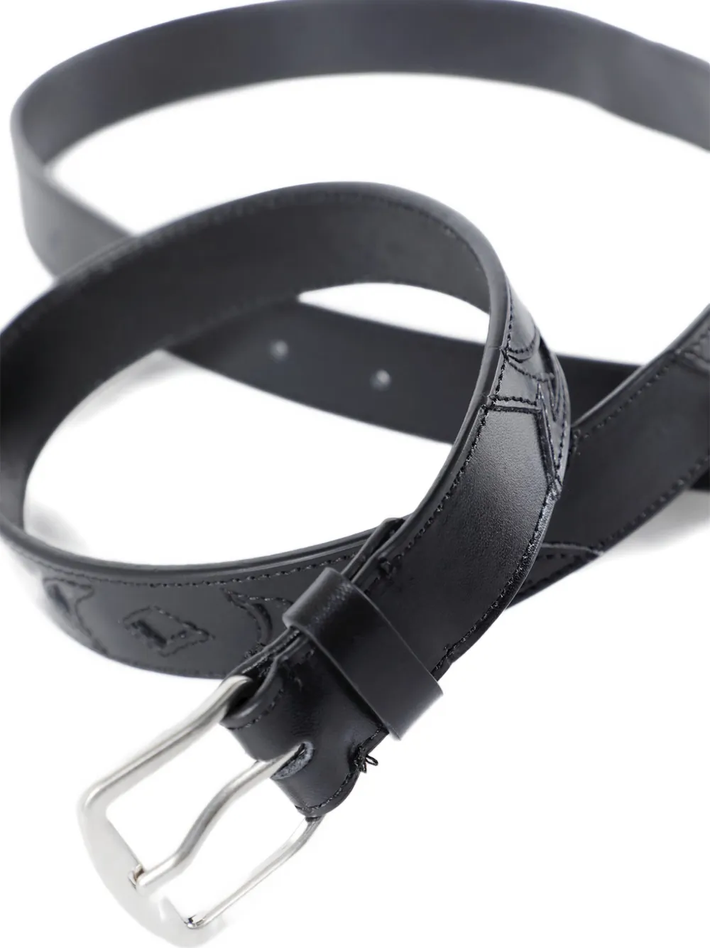 Ann Demeulemeester エンボス ベルト | ブラック | FARFETCH JP