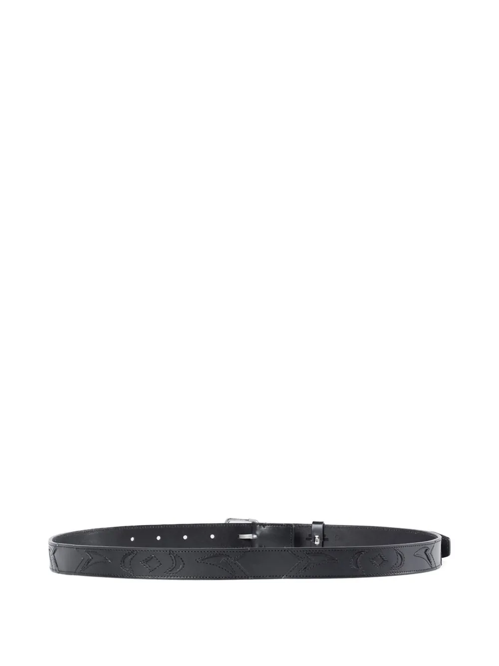 Ann Demeulemeester Riem met reliëf - Zwart