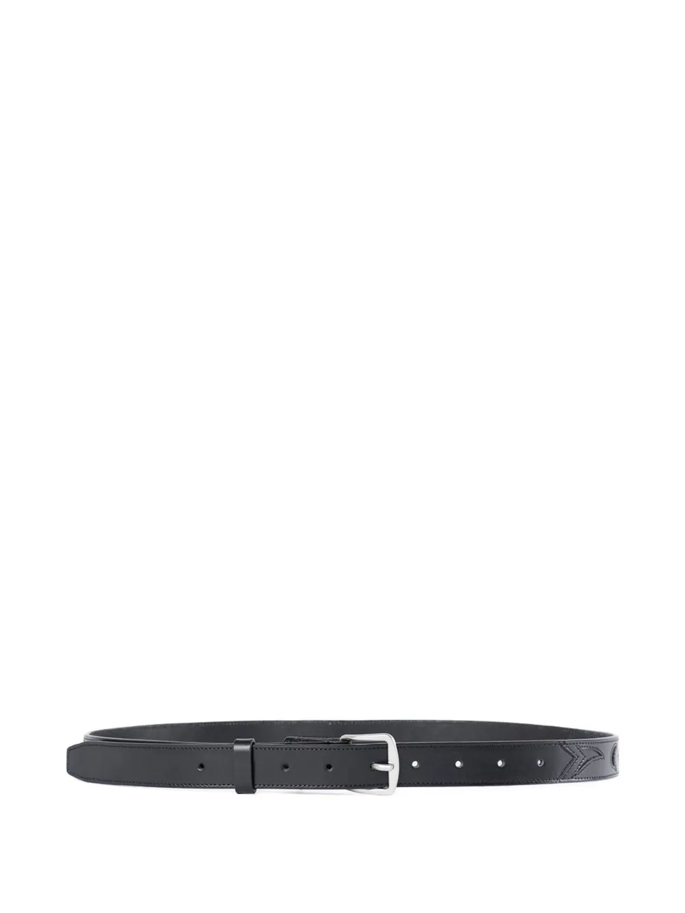 Ann Demeulemeester embossed calfskin belt | Black | Image 1