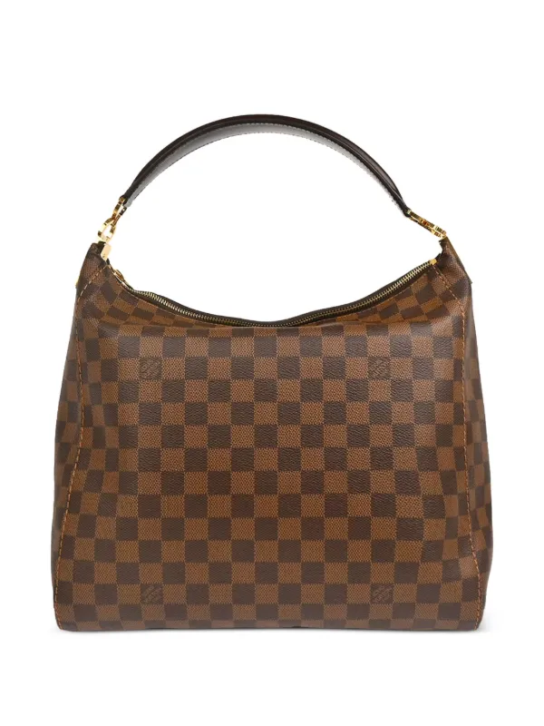 Louis Vuitton Pre-owned 2015 Damier Portobello PM Shoulder Bag in Brown