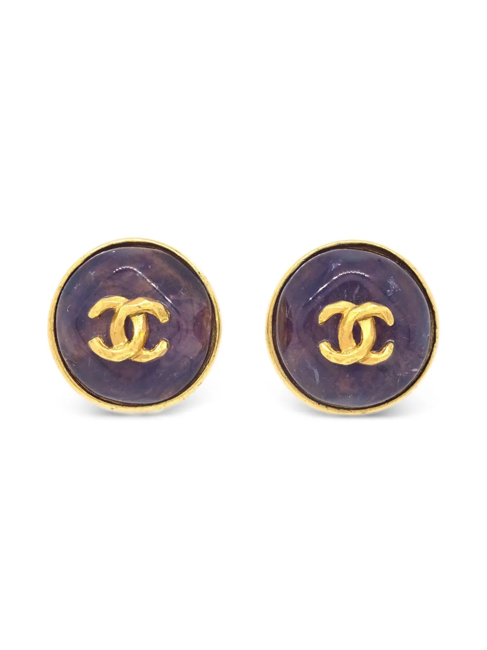CHANEL Pre-Owned 1999 ココマーク イヤリング - ゴールドトーン CHANEL Pre-Owned 1999 ココマーク イヤリング - ゴールドトーン