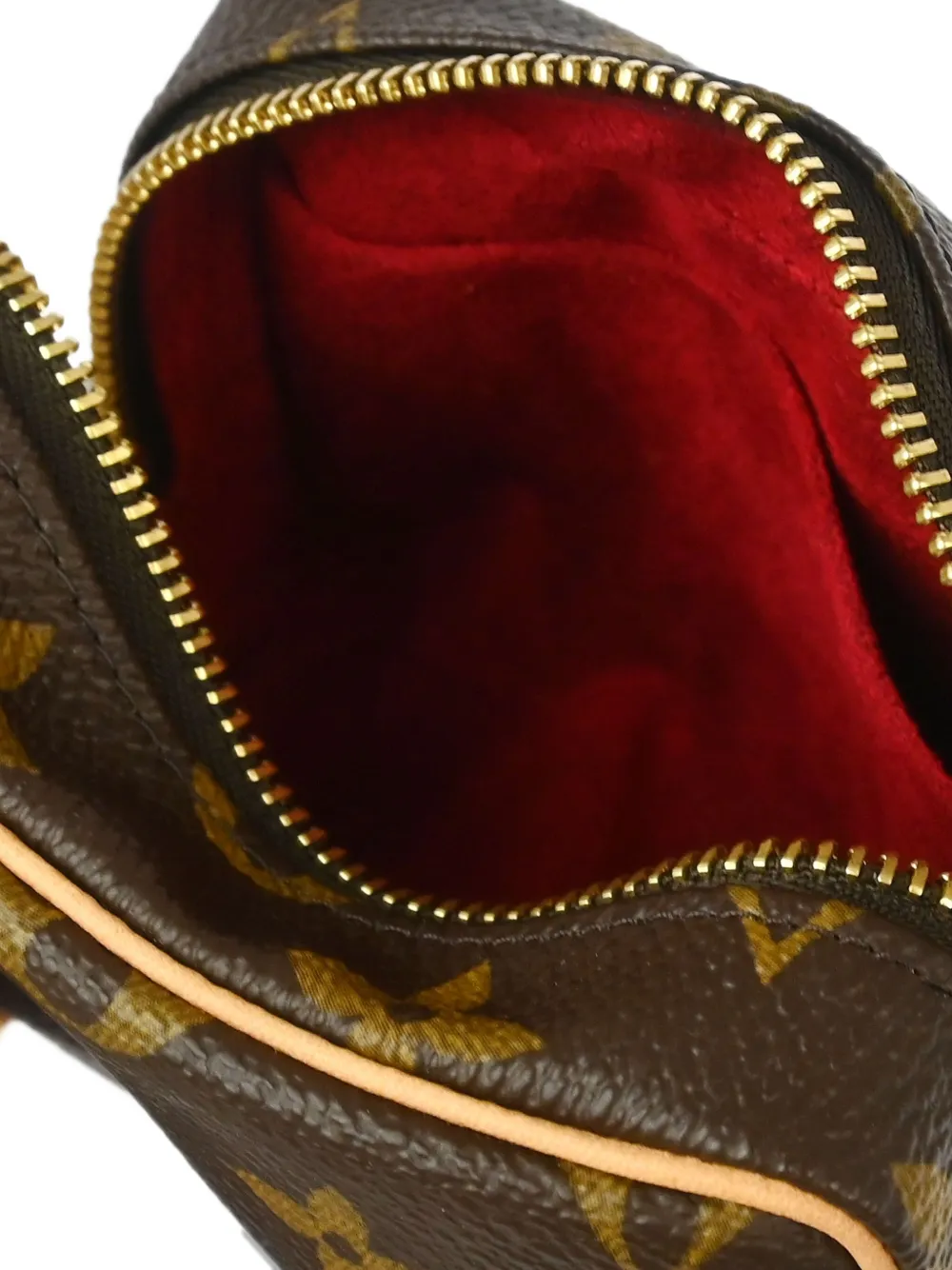 Pre-owned Louis Vuitton 2007 Trousse Wapity Monogram Pouch In Brown