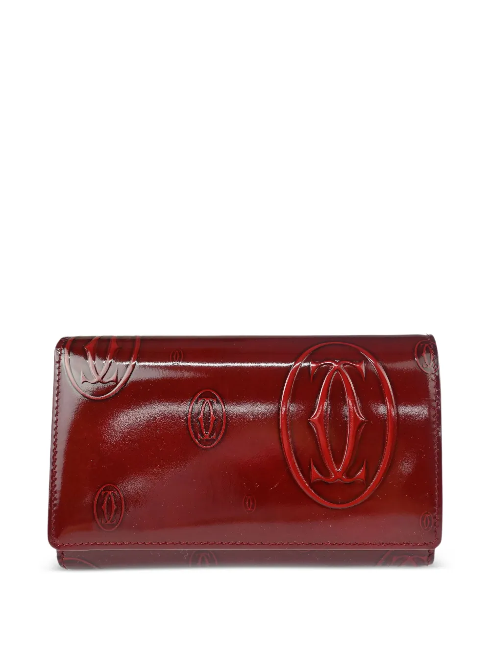 Cartier 1990-2000 Happy Birthday 二つ折り財布 - レッド Cartier 1990-2000 Happy Birthday 二つ折り財布 - レッド