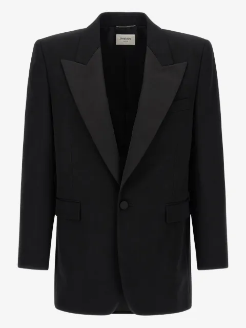 Saint Laurent peak-lapel single-breasted blazer