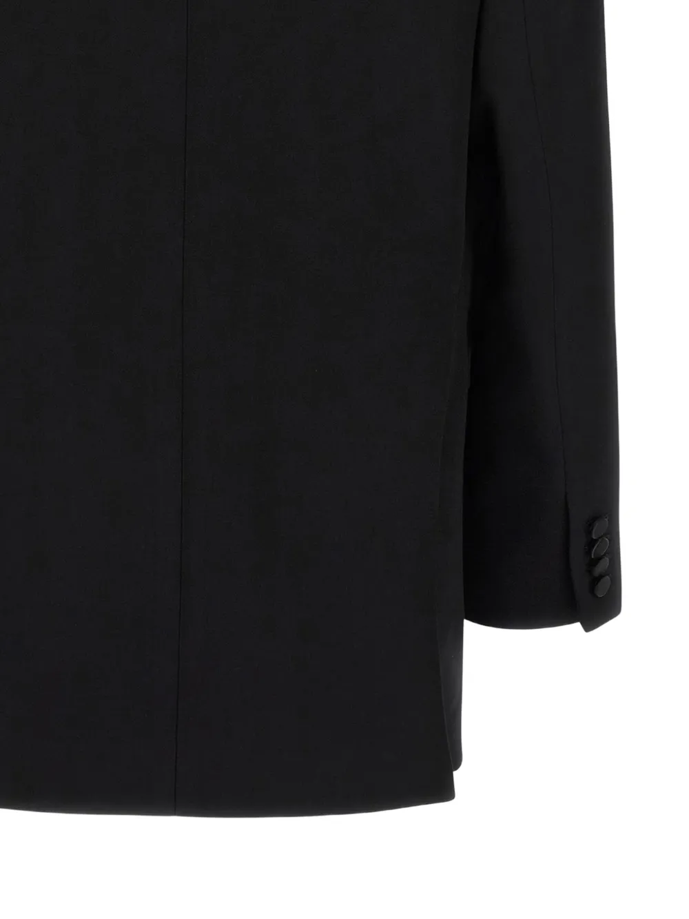 Saint Laurent peak-lapel single-breasted blazer Zwart