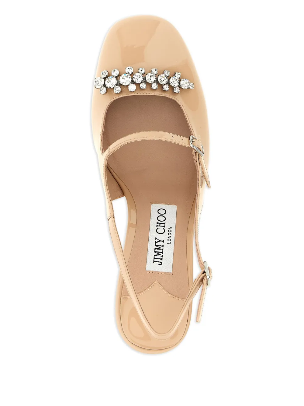 Jimmy Choo 70mm Belinda crystal-embellished slingback pumps Pink