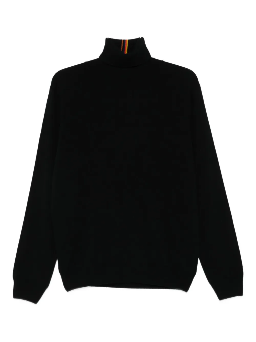 Paul Smith Dark Khaki Cashmere Roll Neck Sweater Green In Black