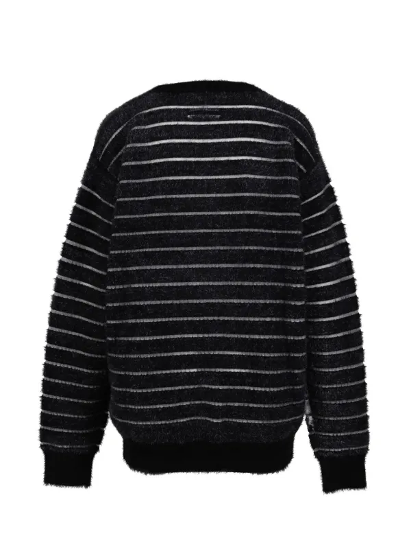 Jean Paul Gaultier Striped Sweater | Black | FARFETCH ID